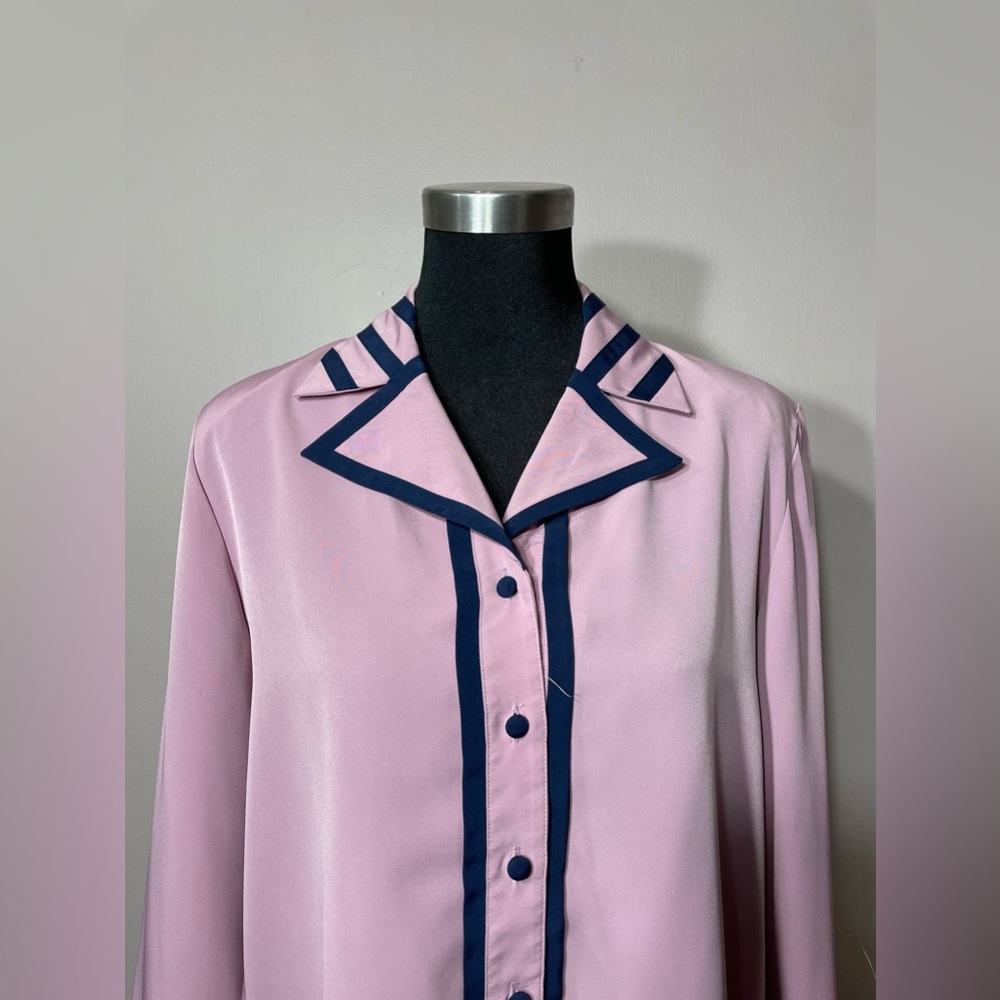 Bubblegum Pink Button Down Blouse - image 8
